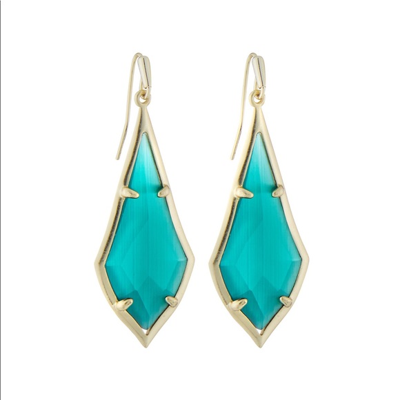 Kendra Scott Jewelry - Kendra Scott Emerald Olivia Cat’s Eye Earrings